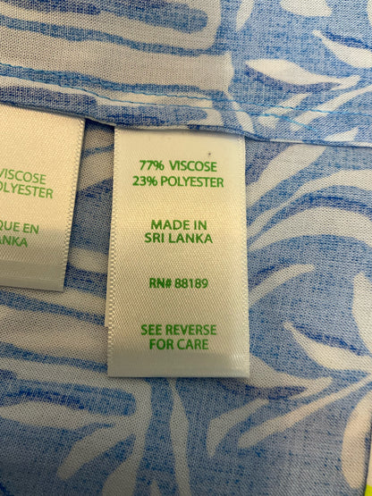 Lilly Pulitzer Elsa Sleeveless Top Downstairs Floral Print XL