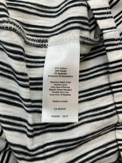 Talbots White/Black Stripe Pre-Owned Ladies Top -  Size XS