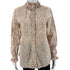 J. Crew Tan Cream Print Button-Up Blouse – Size Small, Excellent Pre-Owned - Margaret’s Fine Consignment