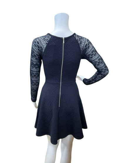 Navy solid pre-owned ladies dress by Altar&