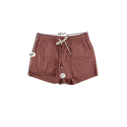 Vuori mauve Shorts Sunnyside Organic Cotton Shorts Mauve Raw Hem Size XS - Size XS
