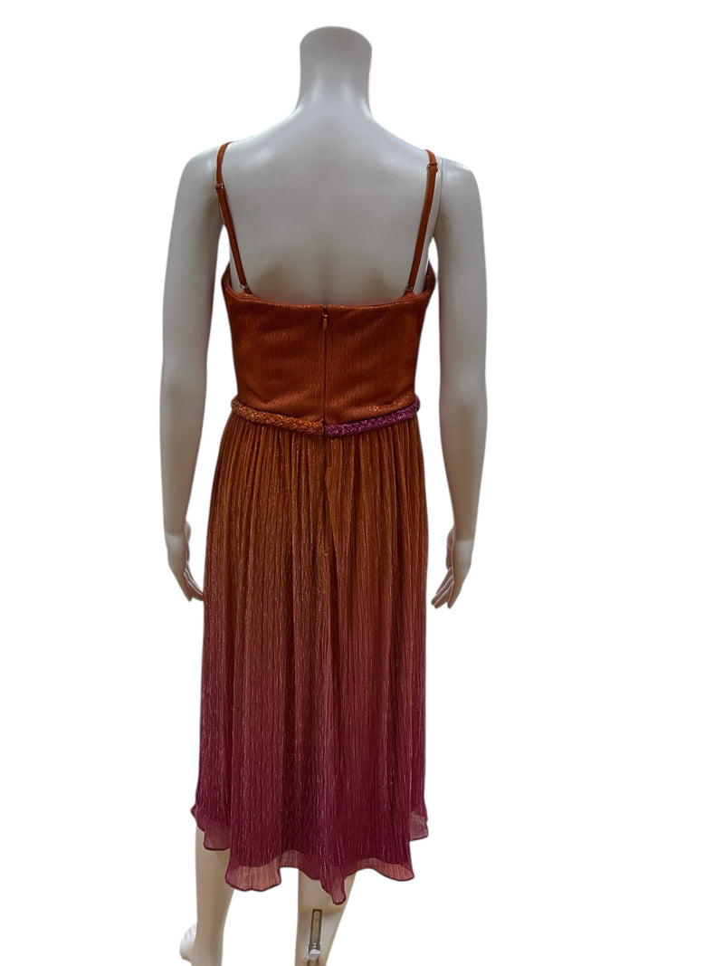 Dress the Population Orange/Pink Ombre Pre-Owned Ladies Dress - Size Medium - Margaret’s Fine Consignment
