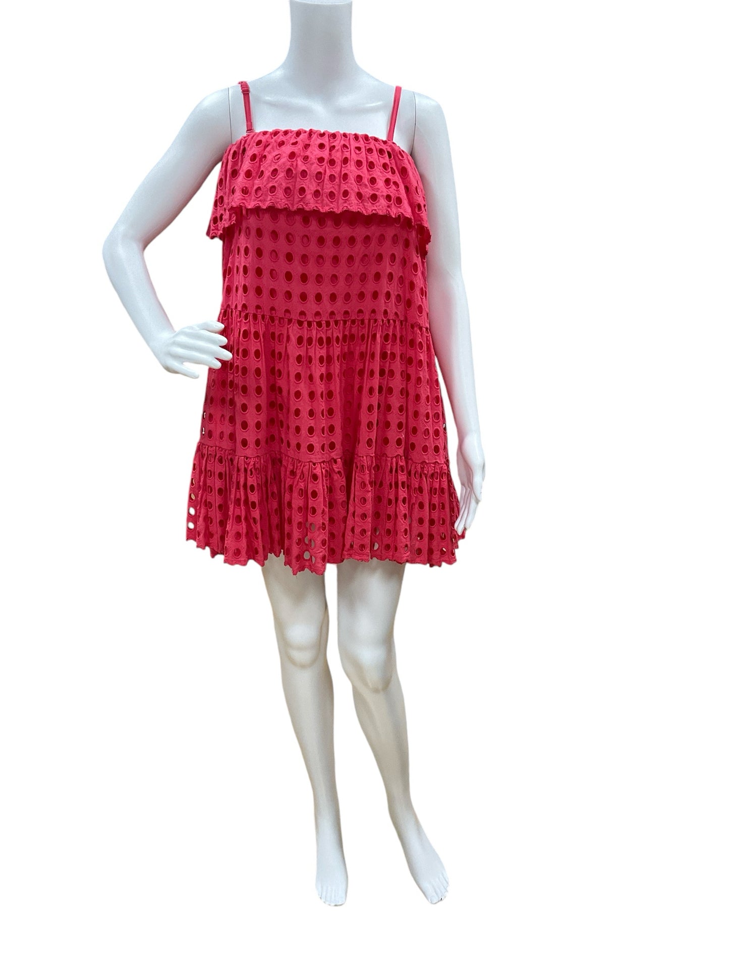 Solid & Striped Size S Coral Crochet Dress