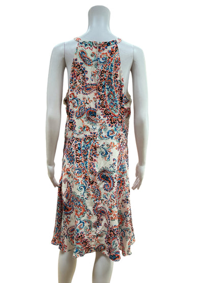 Shoshanna Penelope Paisley Print 100% Silk Dress Size 12