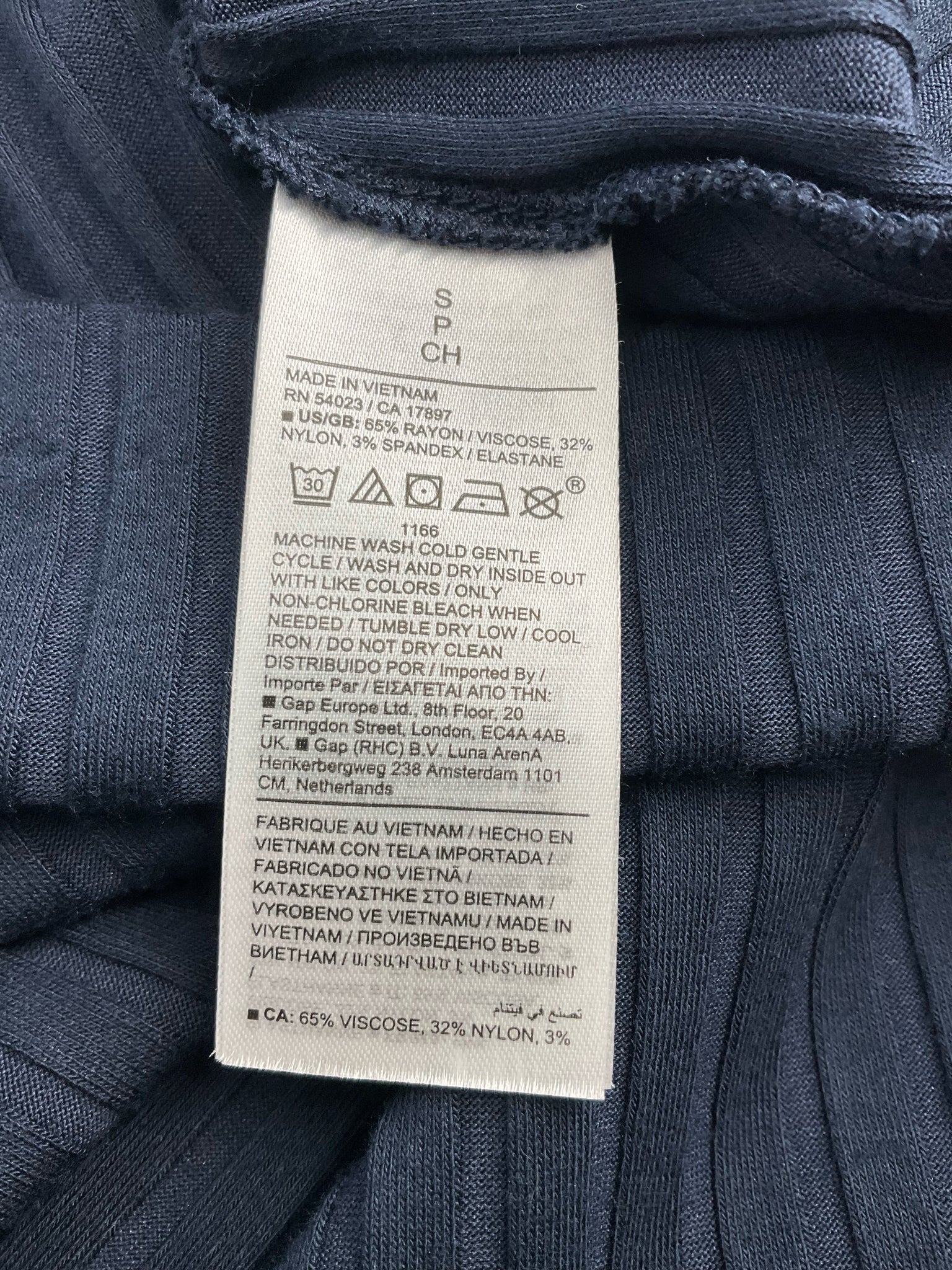 BR Navy Stripe Pre-Owned Ladies Casual Top - Size Small