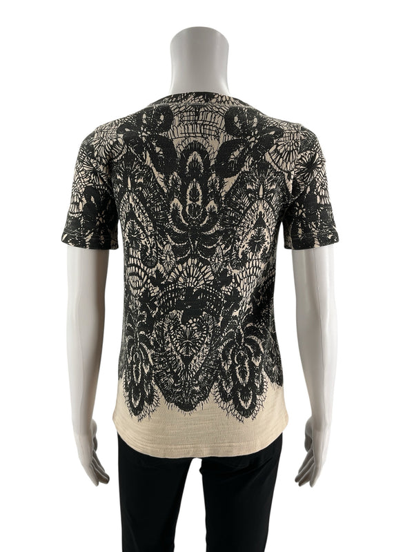 J Crew Black/Tan Print Pre-Owned Ladies Top - Size XXS