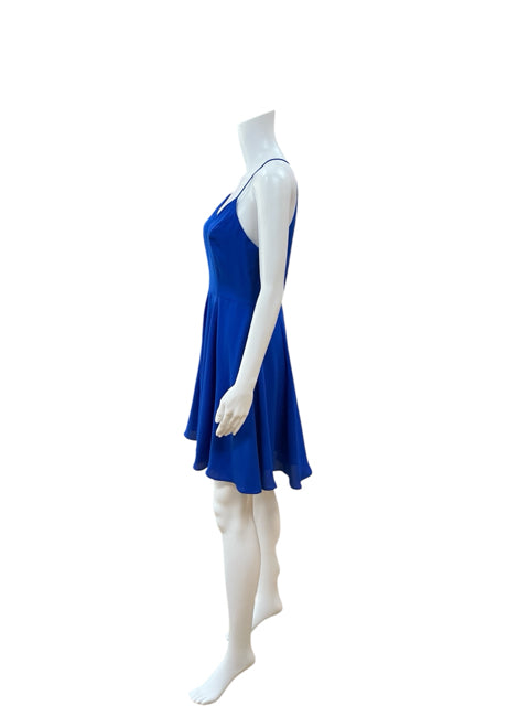 Express Cobalt Blue Double Strap Racerback Mini Dress | Size 6 - ONLINE ONLY