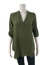 Jella C Olive Solid Pre-Owned Ladies Top - Size Small - Margaret’s Fine Consignment
