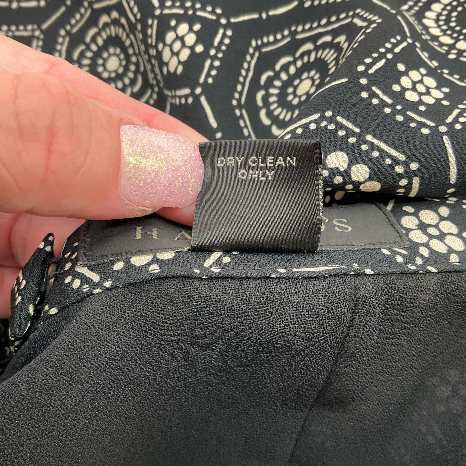 Harolds black/tan Print Pre-Owned Ladies Skirt - Size 14 - Margaret’s Fine Consignment