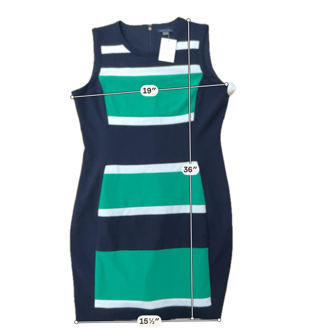 Tommy Hilfiger Size 16 Navy/Green/White Stripe Pre-Owned Ladies Dress Tommy Hilfiger Size 16 Navy/Green/White Stripe Pre-Owned Ladies Dress