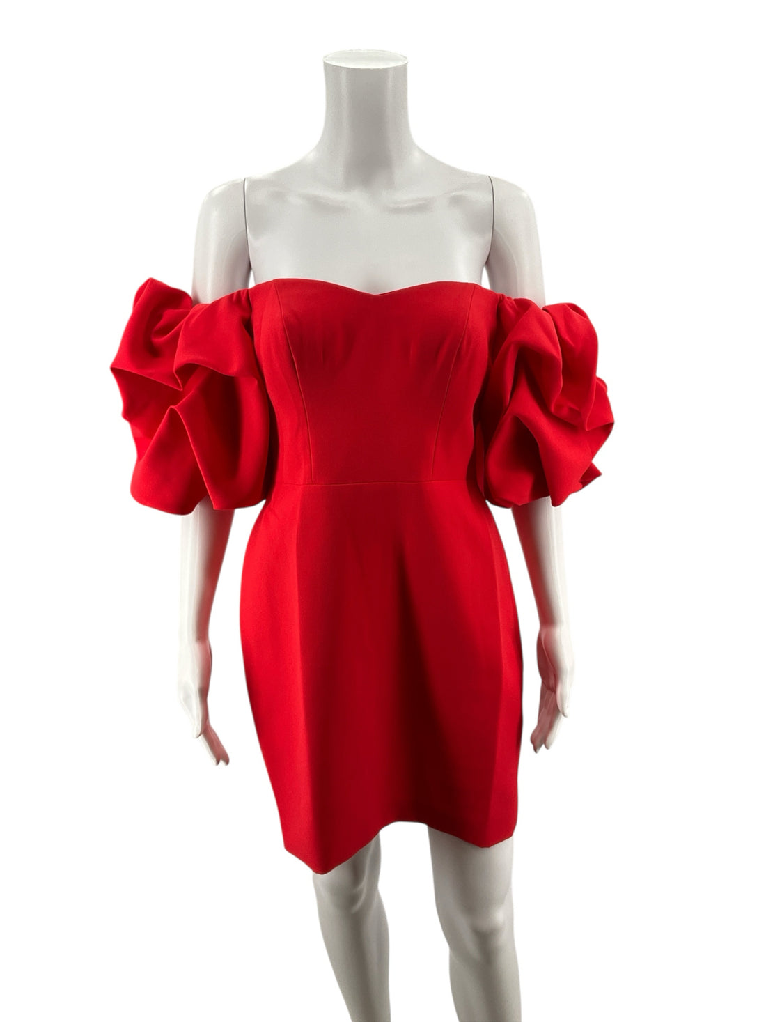 bcbg Red Solid Pre-Owned Ladies New With Tags Dress - Size 4