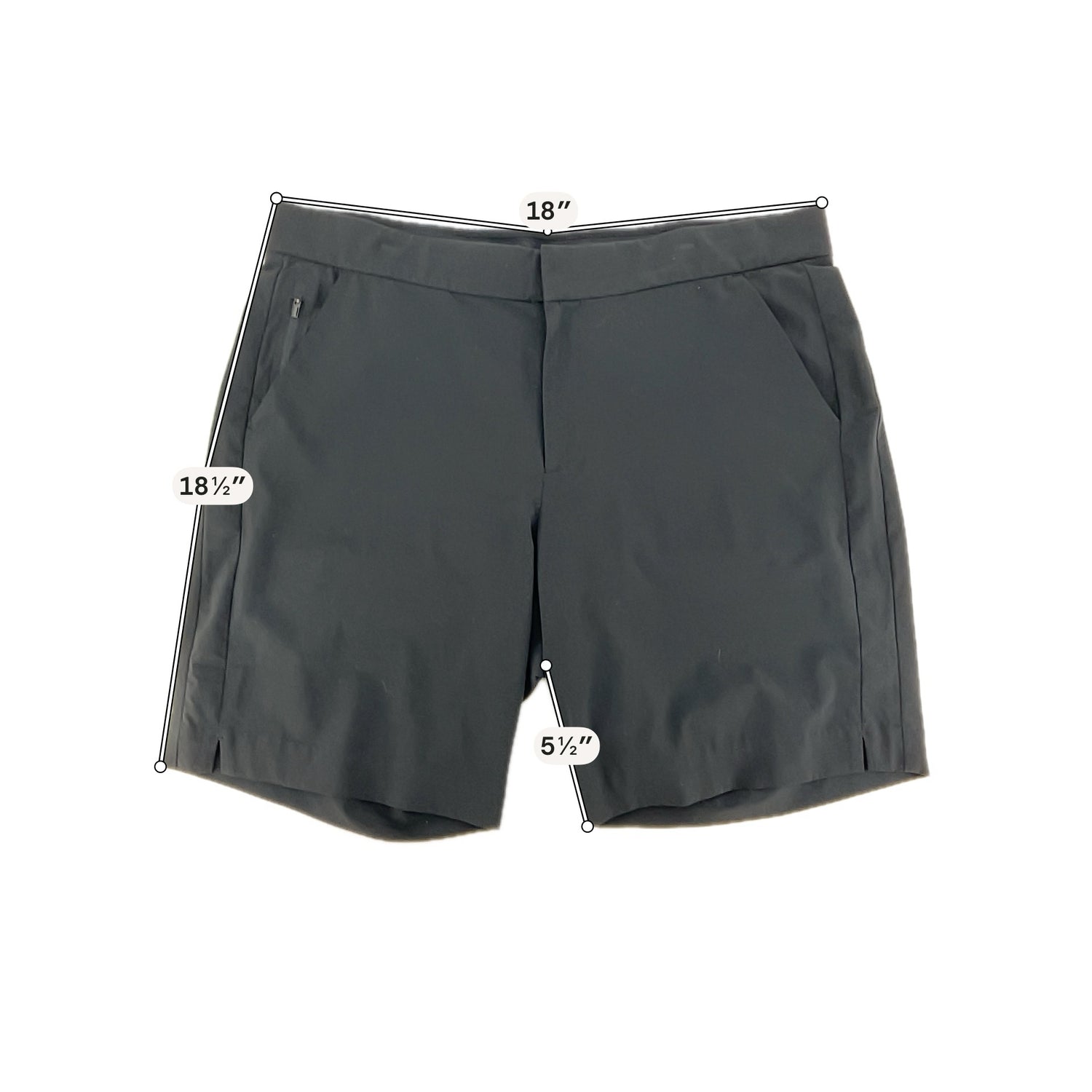 Athleta Tribeca 7" Bermuda Shorts Black Size 16 Recycled Stretch