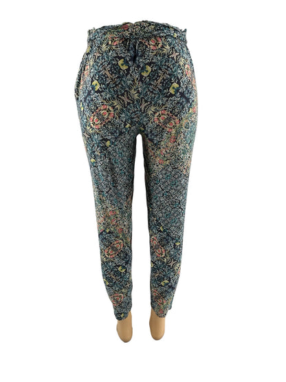 BCBG - Blue/Pink Floral Pre-Owned Ladies Pants - Size Small