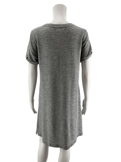 LOU &amp; GREY for LOFT Heather Gray T-Shirt Swing Dress Size Small