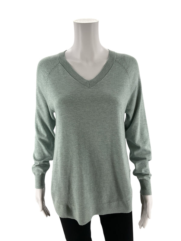 Survival Green Solid Pre-Owned Ladies Top - Size Small