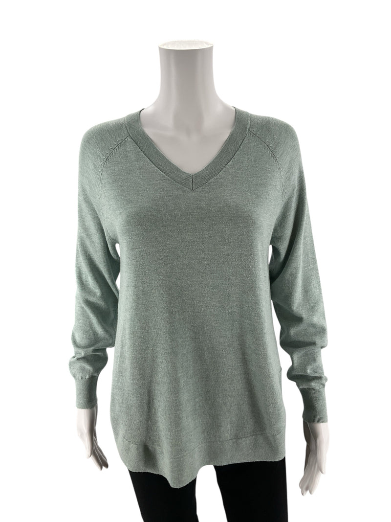 Survival Green Solid Pre-Owned Ladies Top - Size Small