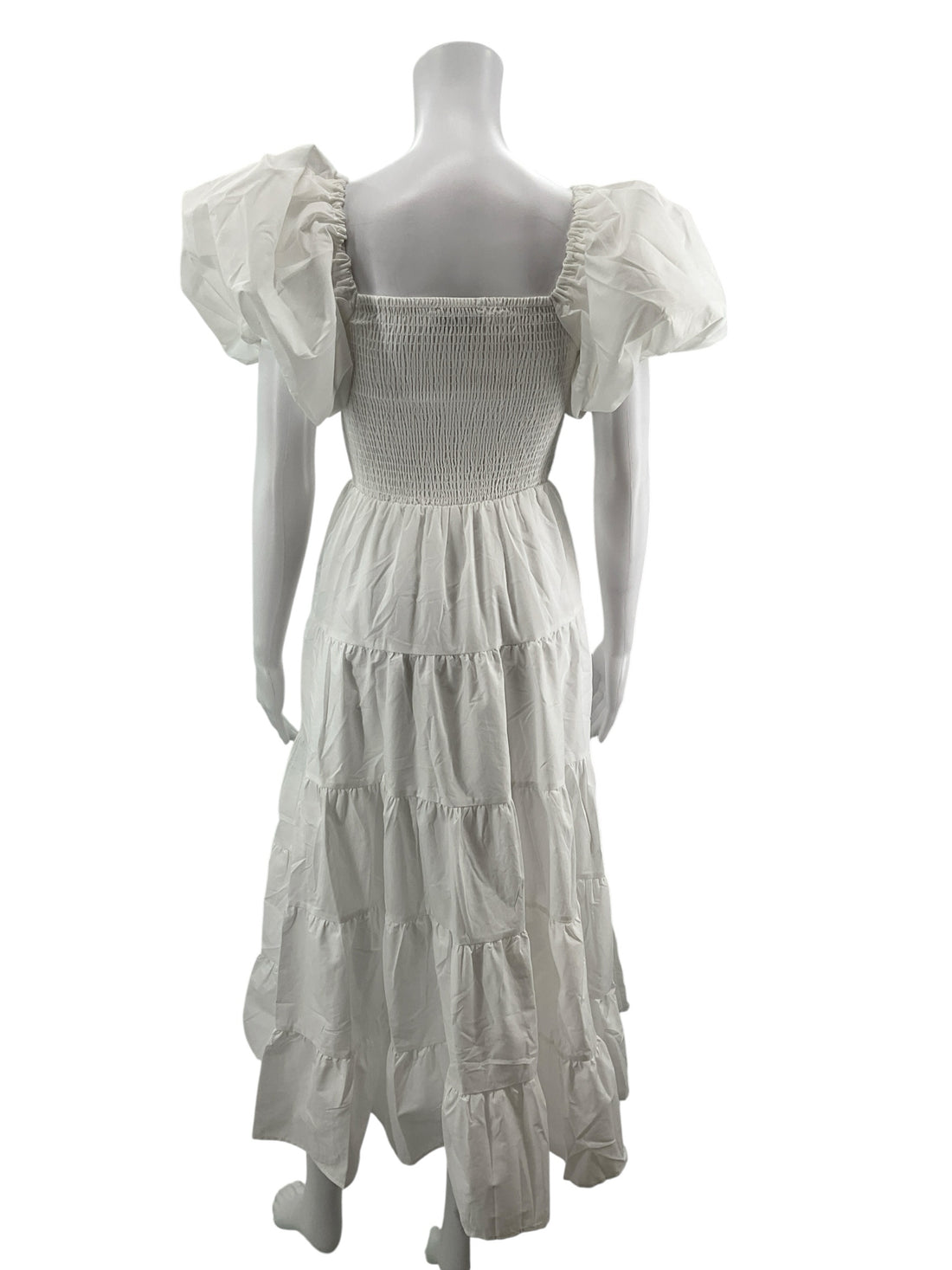 Petal + Pup White Solid Pre-Owned Ladies New With Tags Dress - Size Small