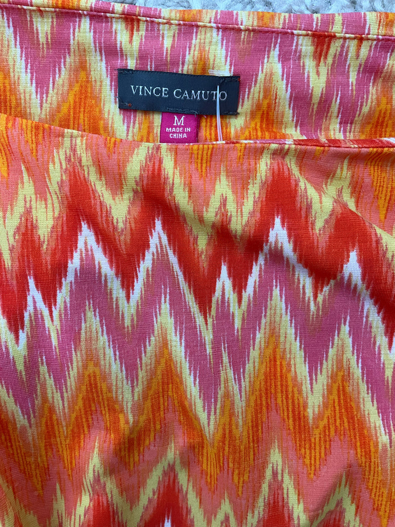 Vince Camuto Orange/Pink Pre-Owned Ladies Top - Size Medium