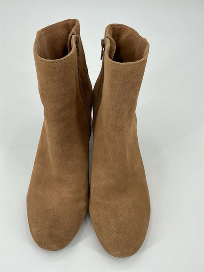 Banana Republic Camel Suede Booties Size 8