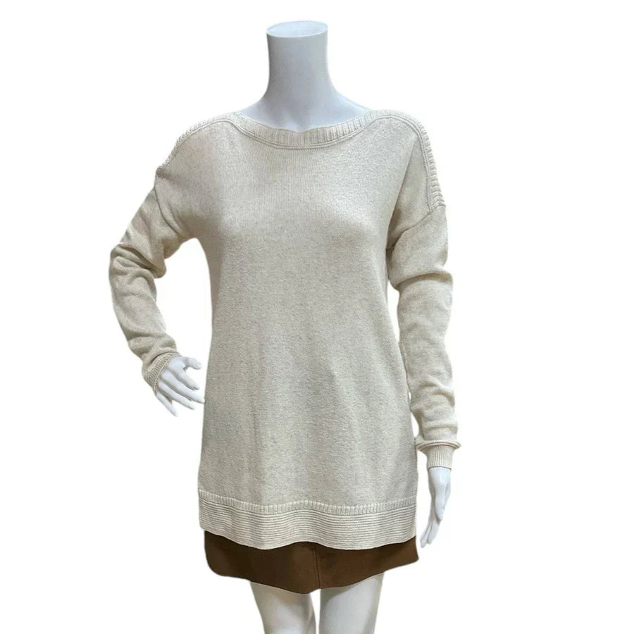Old Navy Cream Solid Ladies Pre-Owned Sweater - Size Small - Margaret’s Fine Consignment