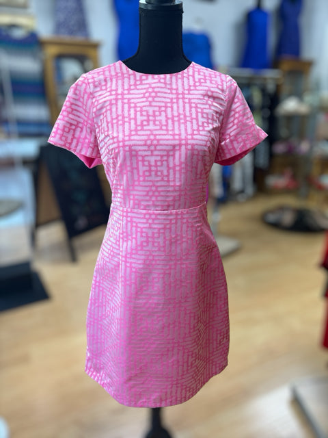 julie brown Size 6 Pink Print Dress