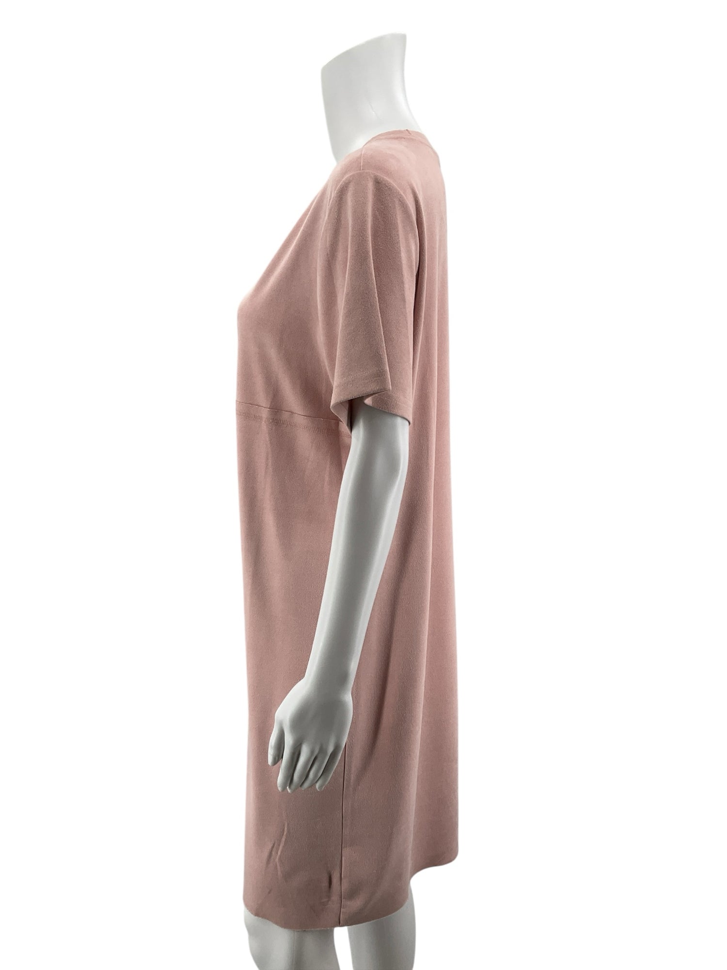 Joh Blush Pink Faux Suede T-Shirt Dress | Size Medium