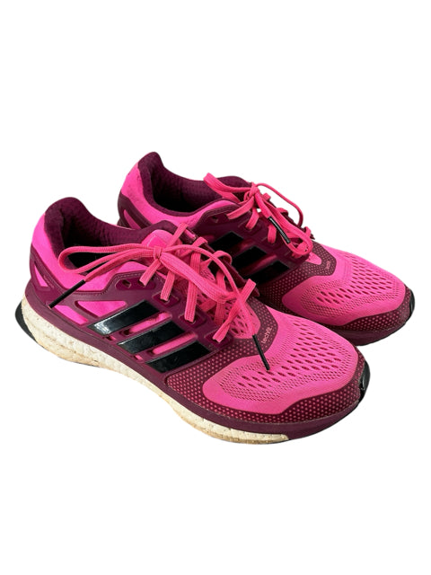 Adidas Pink Mesh Shoes Size 6.5 - side view