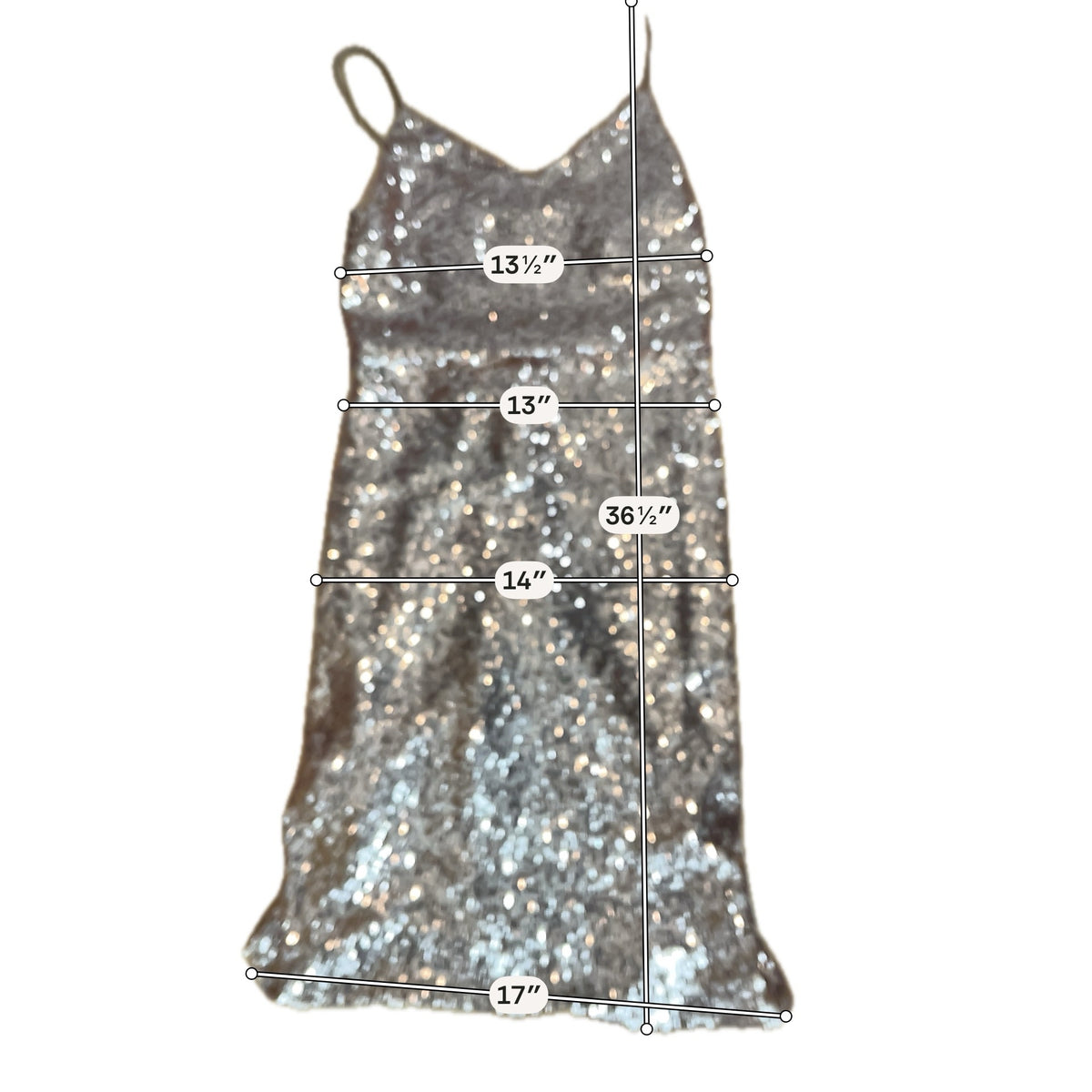 Jenny Yoo Collection Cleo Rose Gold Sequin V-Neck Gown Dress Size 6