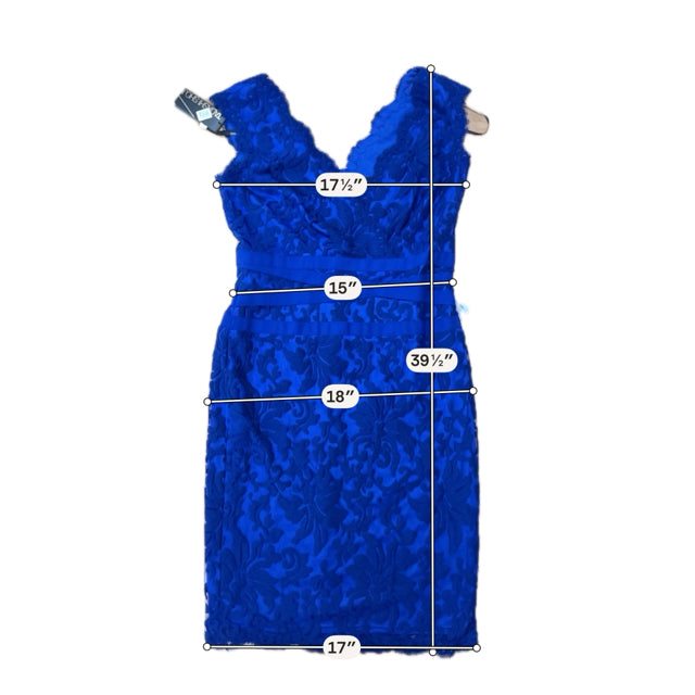 Tadashi Shoji Size 12 Blue Lace Pre-Owned Ladies New With Tags