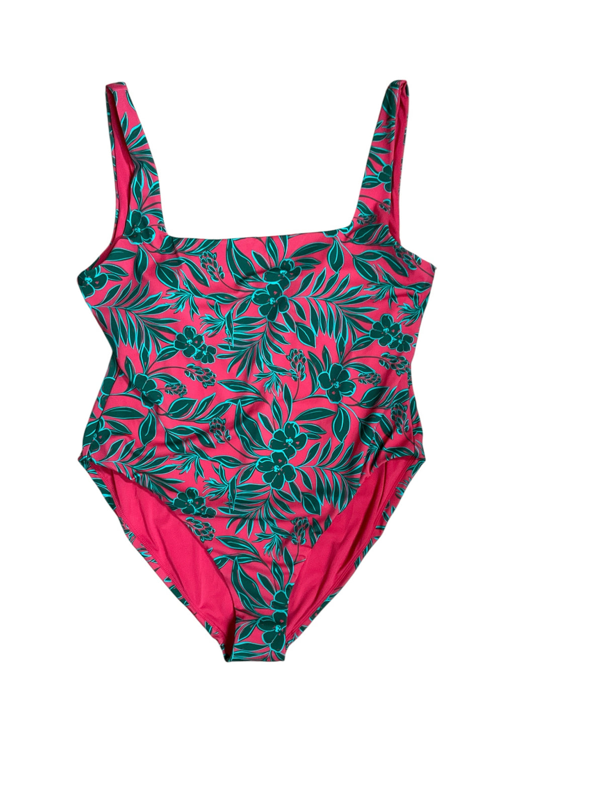 Andie The Mykonos One-Piece Swimsuit Pink Green Floral Size XL NWT - ONLINE ONLY