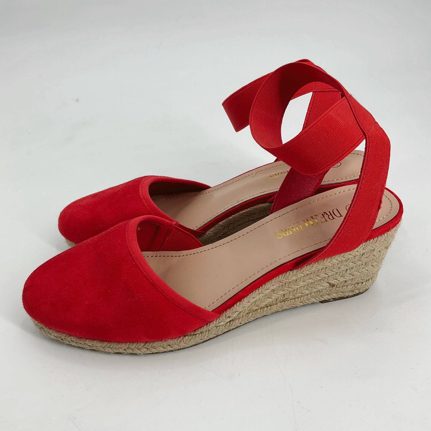 Dream Pairs Red Solid Pre-Owned Ladies Sandals - Size 9.5 - Margaret’s Fine Consignment