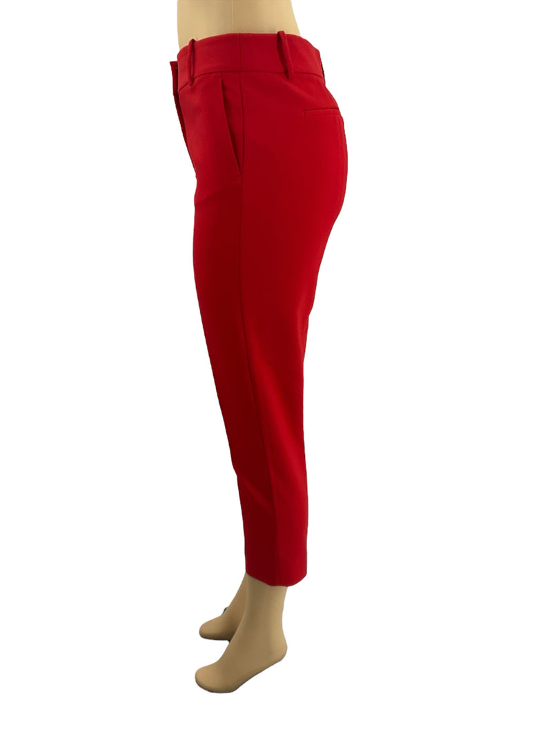 CeCe Red Solid Pre-Owned Ladies Pants - Size 8 - Margaret’s Fine Consignment