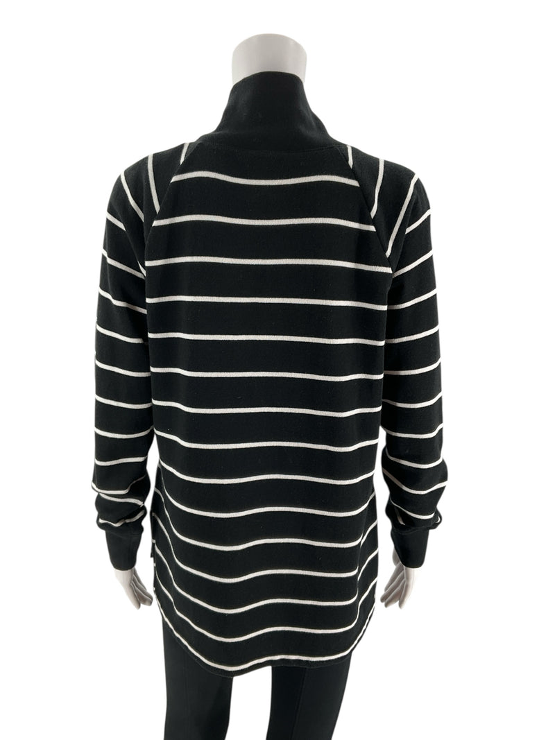 J. Crew Black White Stripe Long Sleeve Top – Size XS, Excellent Pre-Owned - Margaret’s Fine Consignment