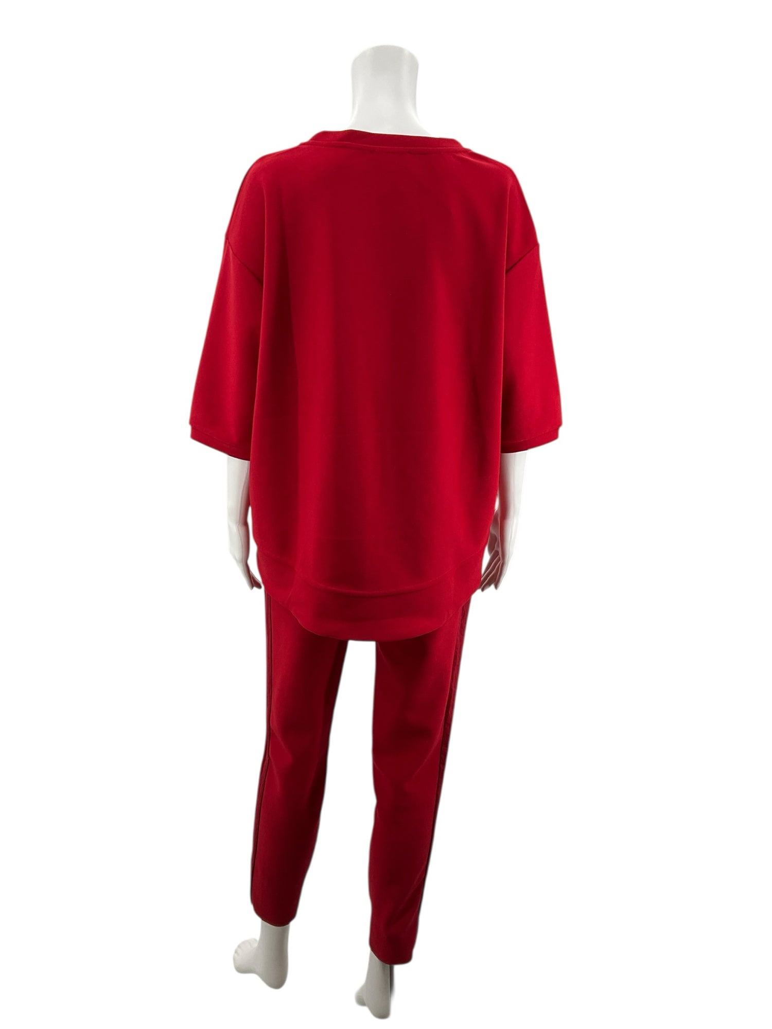 Joh Red Solid Ladies Pre-Owned 2PC Ensemble - Size Small