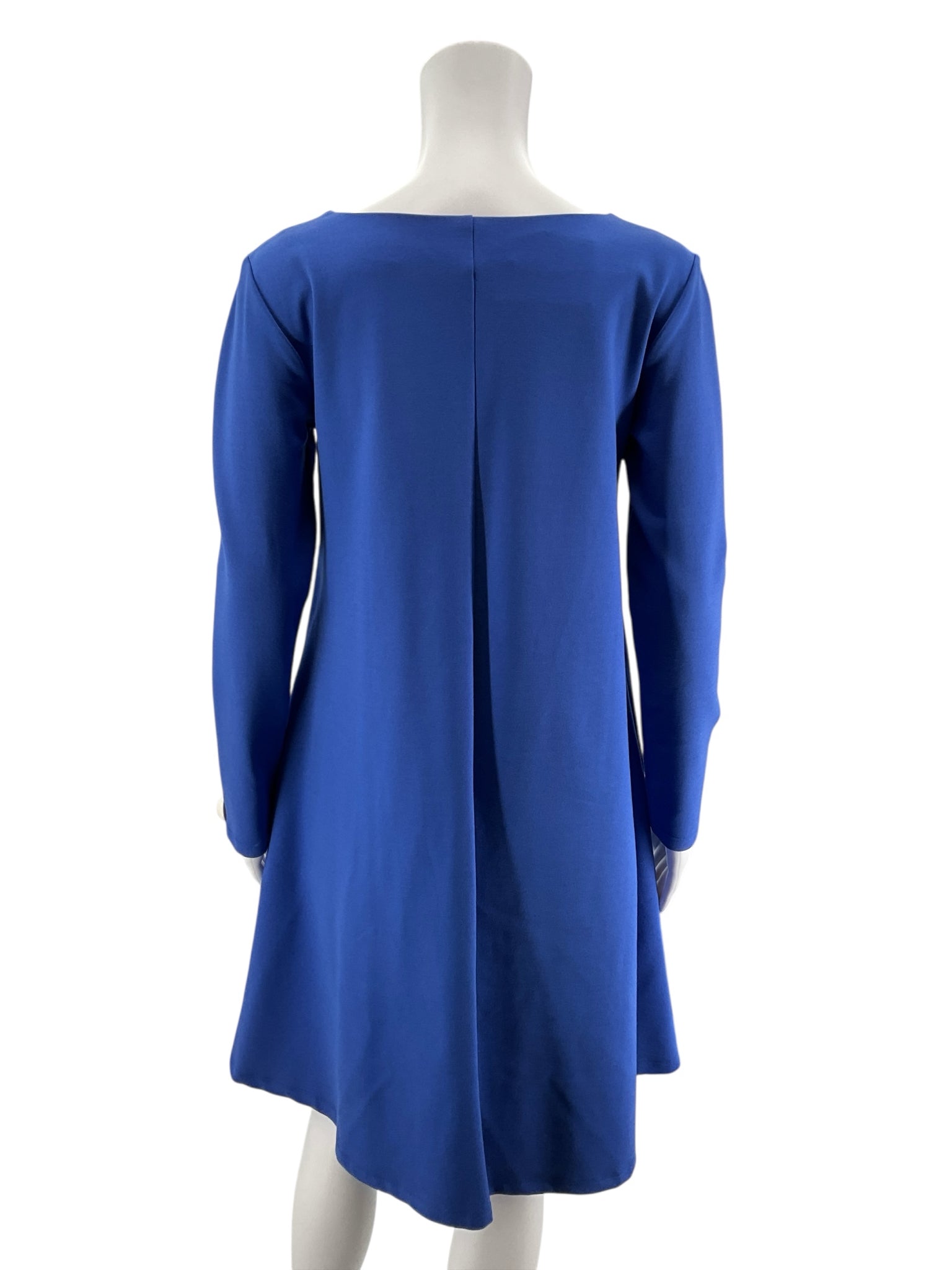 Le Muse Cobalt Blue Asymmetrical Bow Tunic Dress Size Small