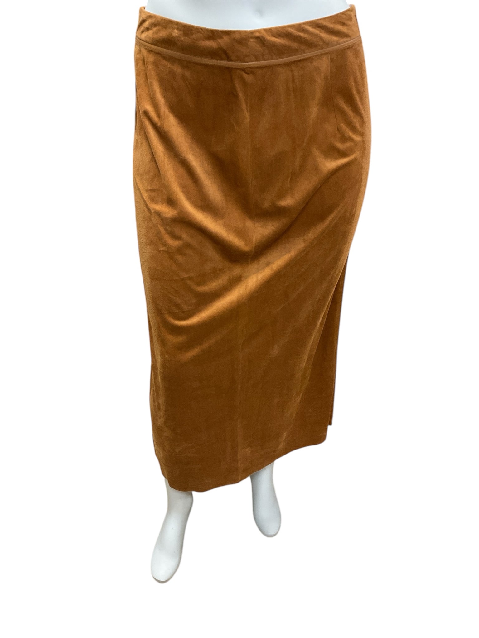 JPR Camel Suede Skirt Size 16W 