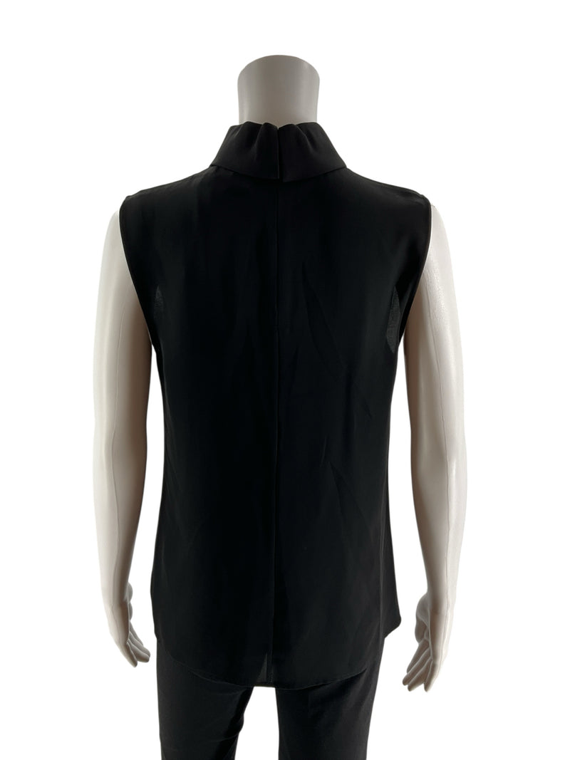 Theory Black Solid Pre-Owned Ladies New With Tags Top - Size Small