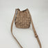 ZARA Cream Crossbody Woven Faux Leather Bucket Bag Cream Beige Crossbody Purse