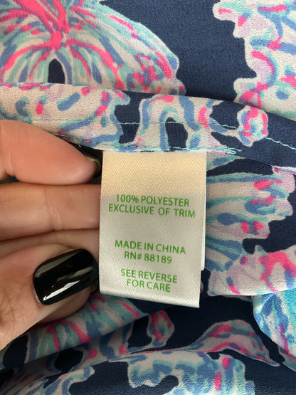 Lilly Pulitzer Matilda Tunic Top In A Pinch Print Size L - Downstairs