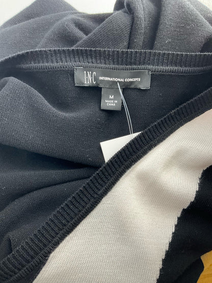 INC - black/white Print Pre-Owned Ladies Casual Top - Size M