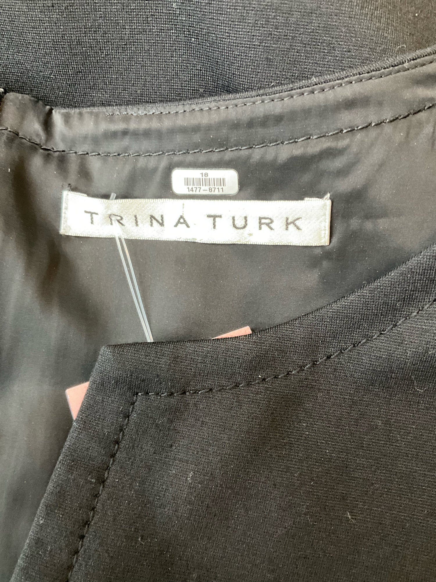 Trina Turk Contessa Belted Sheath Dress Black Size 10