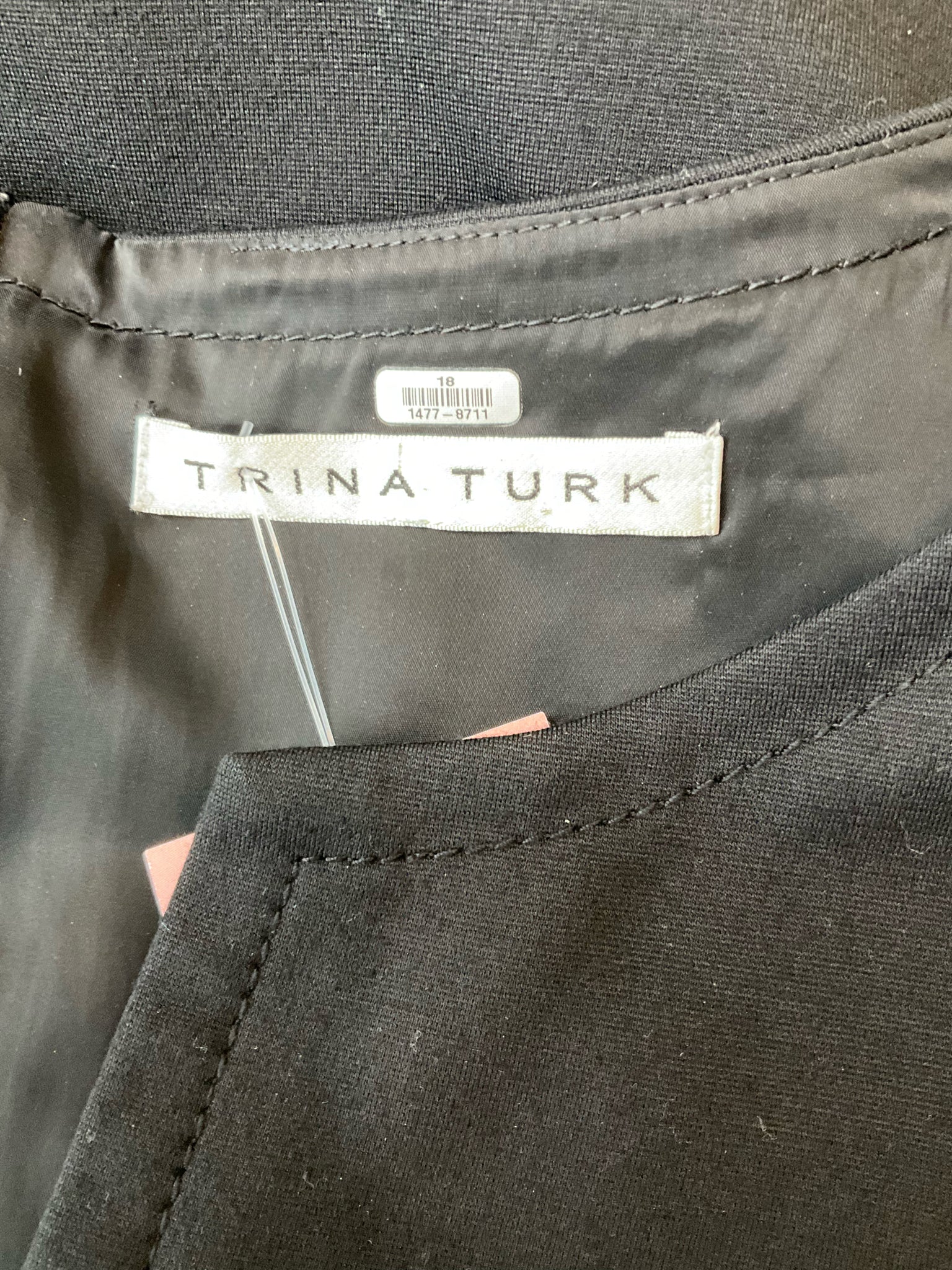 Trina Turk Contessa Belted Sheath Dress Black Size 10