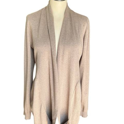 Taupe Solid Ladies Pre-Owned Shrug - Size XL - Margaret’s Fine Consignment