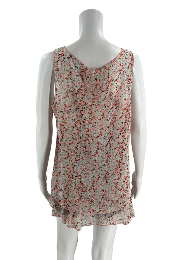 Cabi Pink/Multi Floral Pre-Owned Ladies Top - Size Medium - Margaret’s Fine Consignment