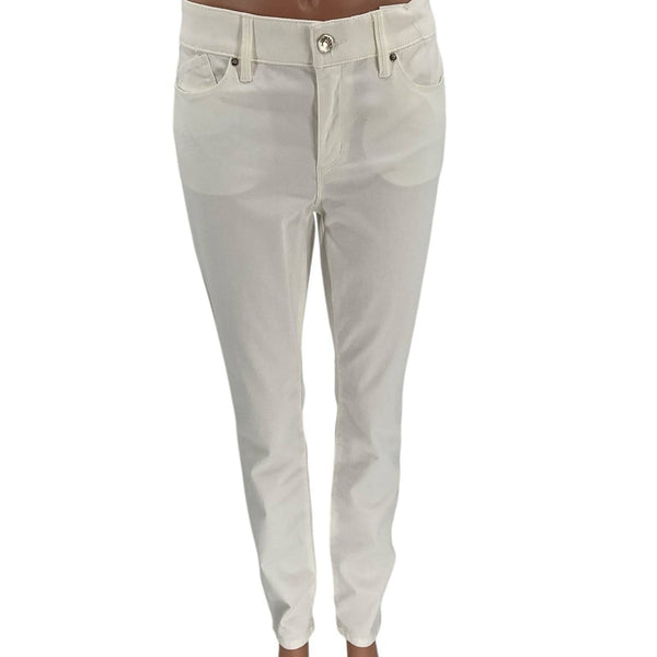 Chico's White Solid Ladies Pre-Owned Pants - Size Medium - Margaret’s Fine Consignment