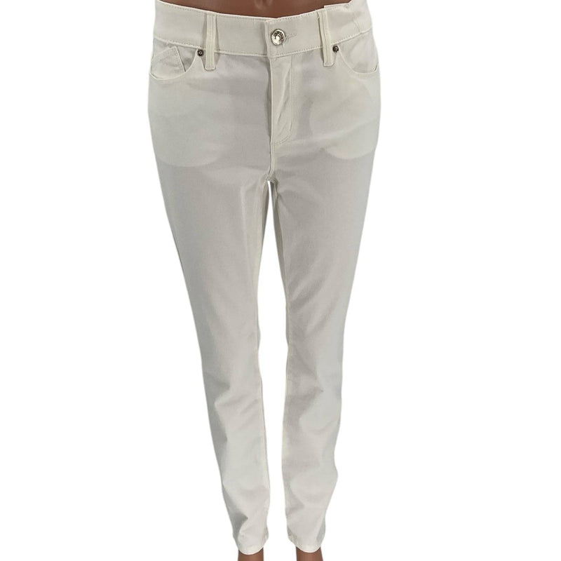 Chico's White Solid Ladies Pre-Owned Pants - Size Medium - Margaret’s Fine Consignment