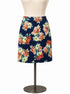 Ann Taylor navy/yellow/orange Skirt Navy/Yellow/Orange Floral Pre-Owned Ladies Skirt - Size 4 - Size 4