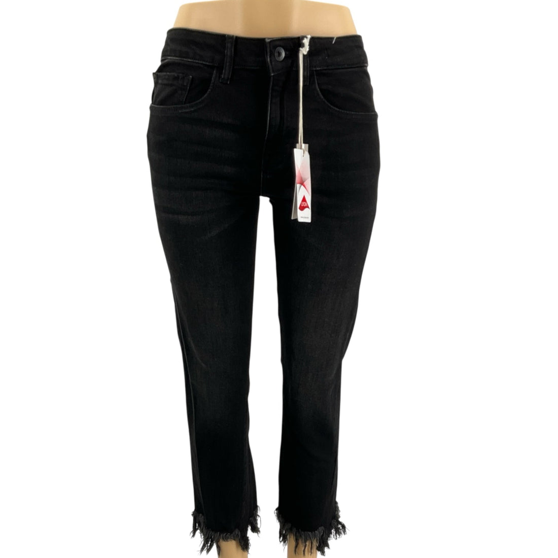 Madison Black Fringe Hem Crop Jeans – Size 4, NWT - Margaret’s Fine Consignment