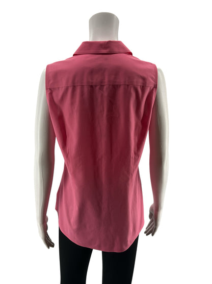 Talbots NWT Non-Iron Sleeveless Perfect Shirt Size 4 Coral Pink