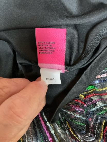 Betsey Johnson Multi Sequin T-Back Sheath Dress Size 4 Cocktail Party - ONLINE ONLY
